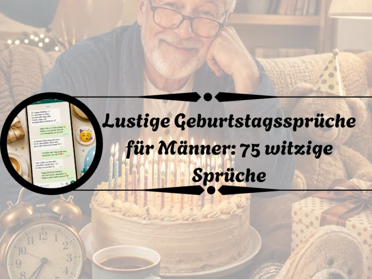 Lustige Geburtstagssprüche für Männer