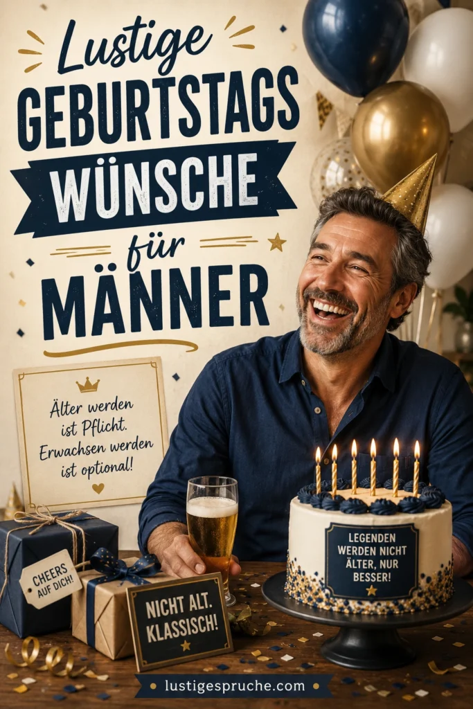 Geburtstagswünsche Mann lustig