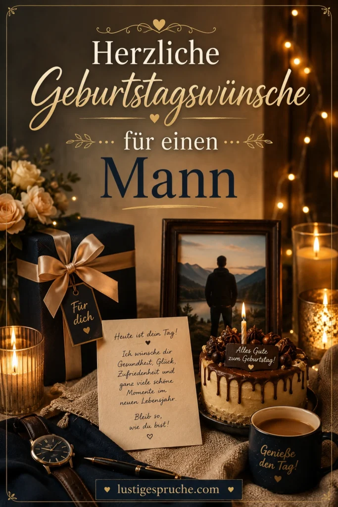 Geburtstagswünsche für einen Mann