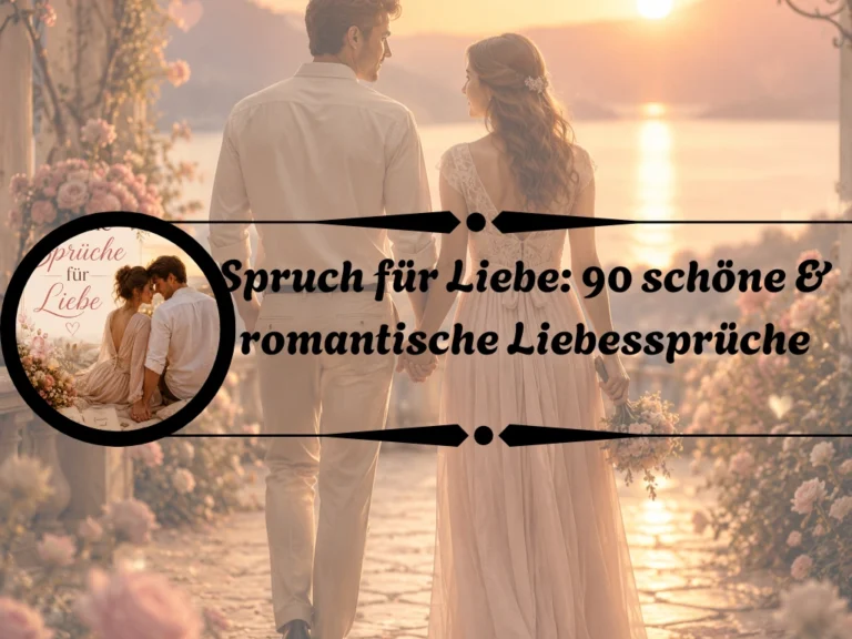 Spruch für Liebe: 90 schöne & romantische Liebessprüche Spruch für Liebe