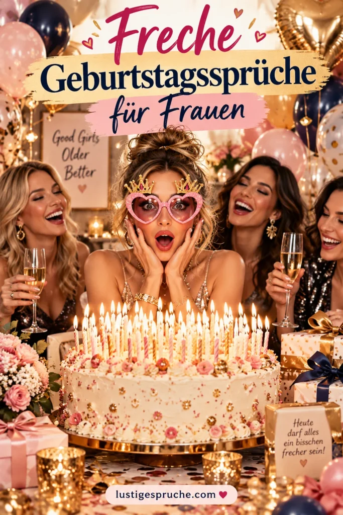 Witzige Geburtstagssprüche für Frauen