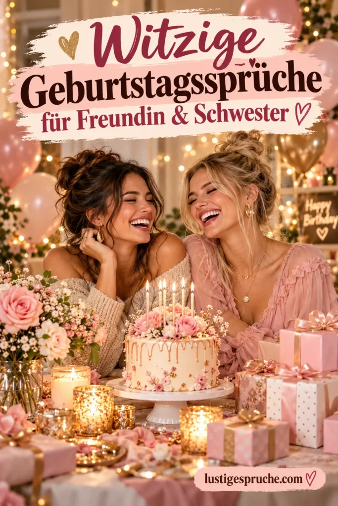 Witzige Geburtstagssprüche für Frauen